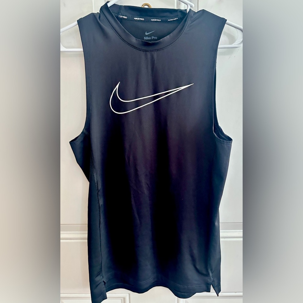Nike Black T-Shirt with White Logo